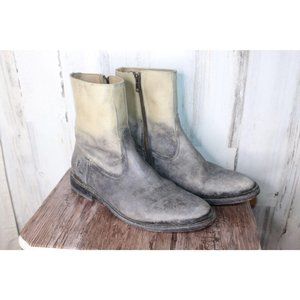 FRYE 10.5 D Gray Leather ankle Boots
